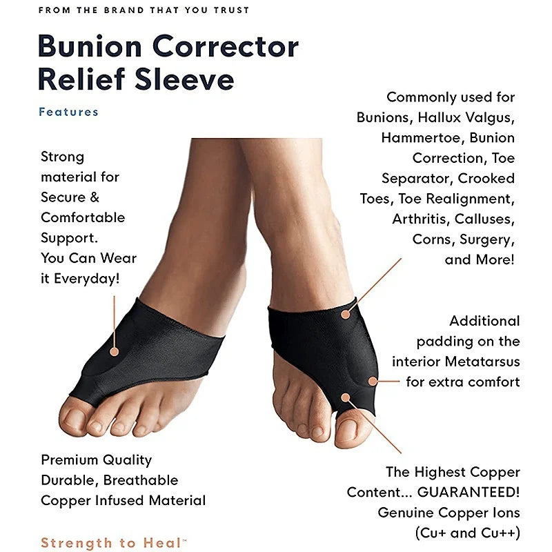 2PCS Super Elastic Bunion Sleeve Bunion Corrector Protector Prevent